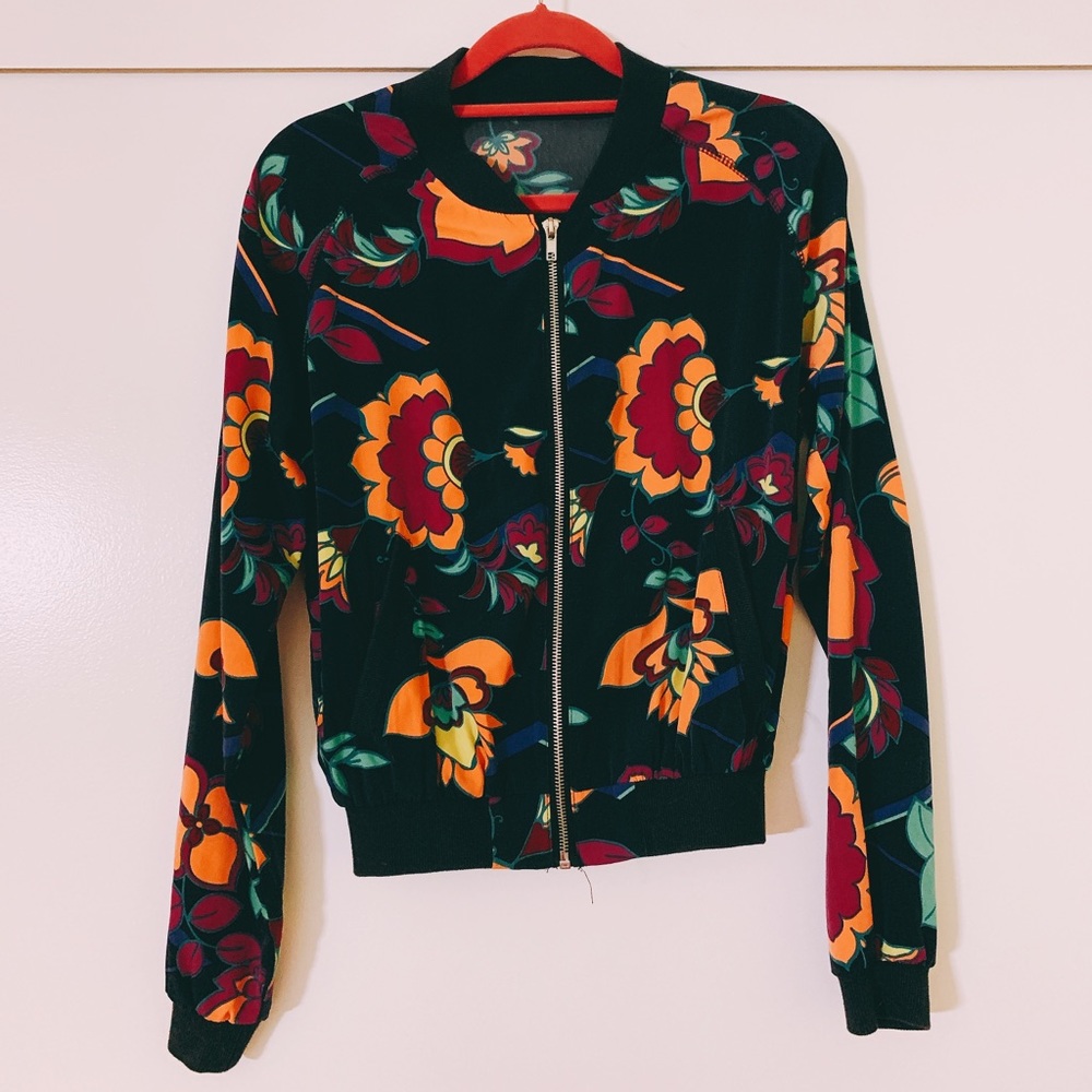 Colorful bomber jacket!